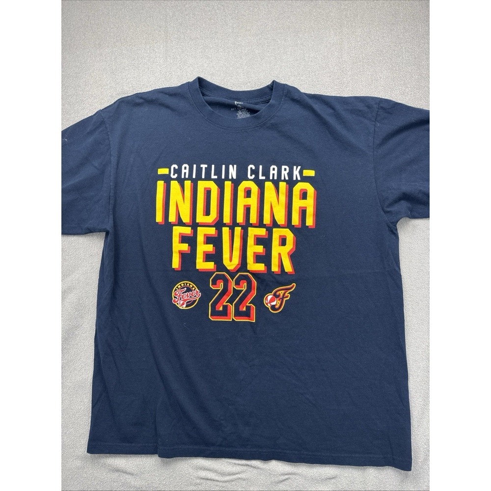 WNBA Bet on Women Indiana Fever Caitlin Clark #22 2-Sided T-Shirt, Sz XL
